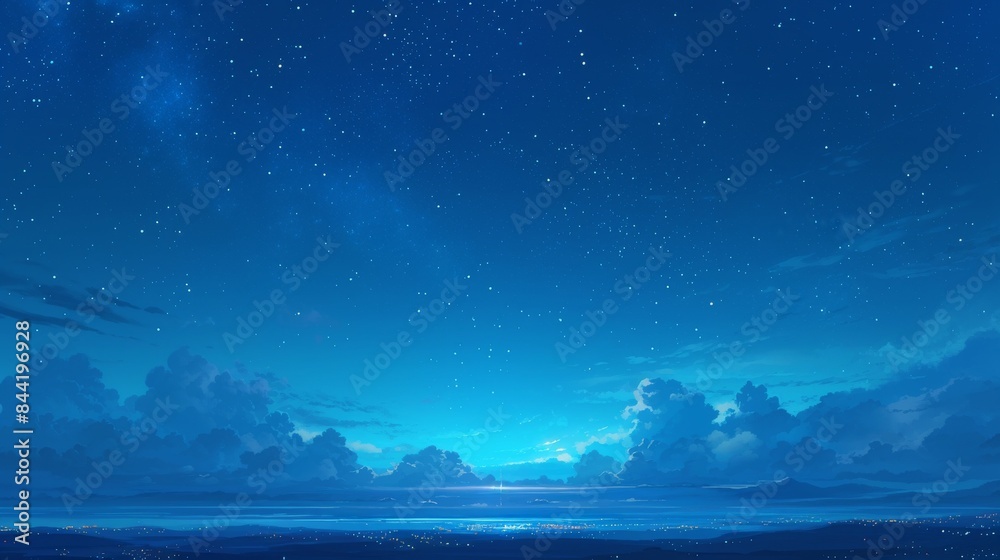 Night Sky with Distant City Lights Night Sky with Distant City Lights