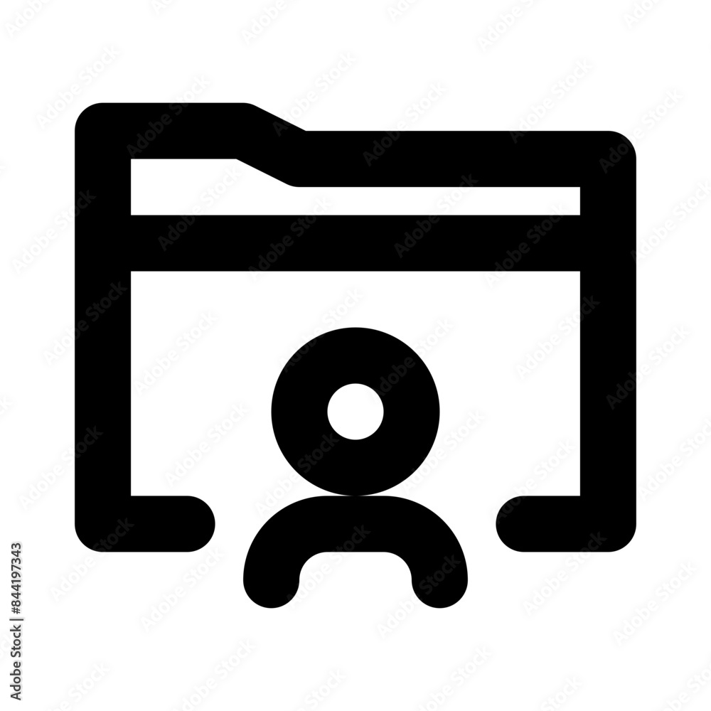 Personal Folder line ui icon