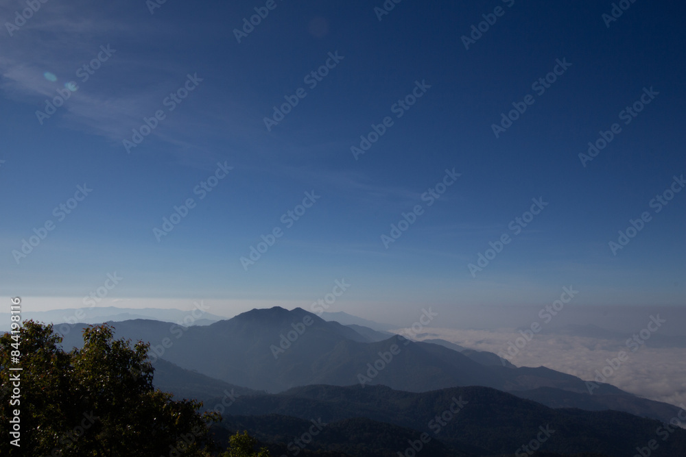 Obraz premium clouds over the mountains