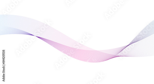 Wave lines design blue waves smooth flowing dynamic isolated on white background. Technology, digital, communication, science, music concept vector background illustration