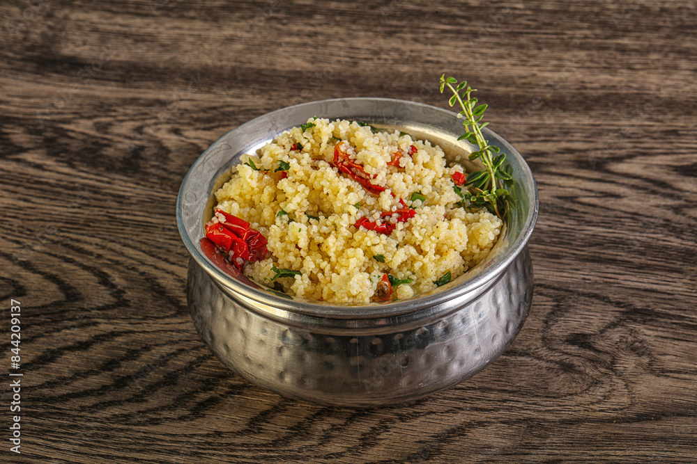 Vegetarian uisine - couscous with vegetables
