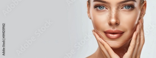 Spa or cosmetic advertising, beauty concept, cosmetic concept, skin medical beauty concept