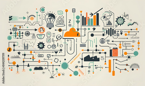 Financial investing, stocks, analysis concept