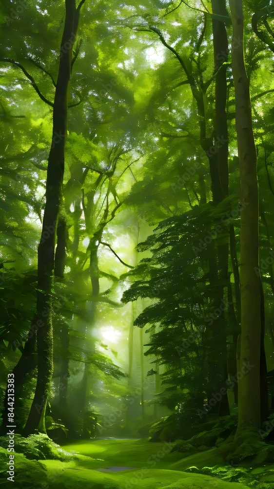 Fototapeta premium morning in the forest