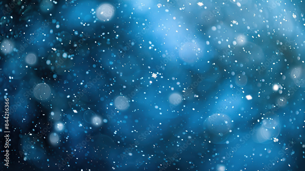 Obraz premium Snow falling gently on a silent night