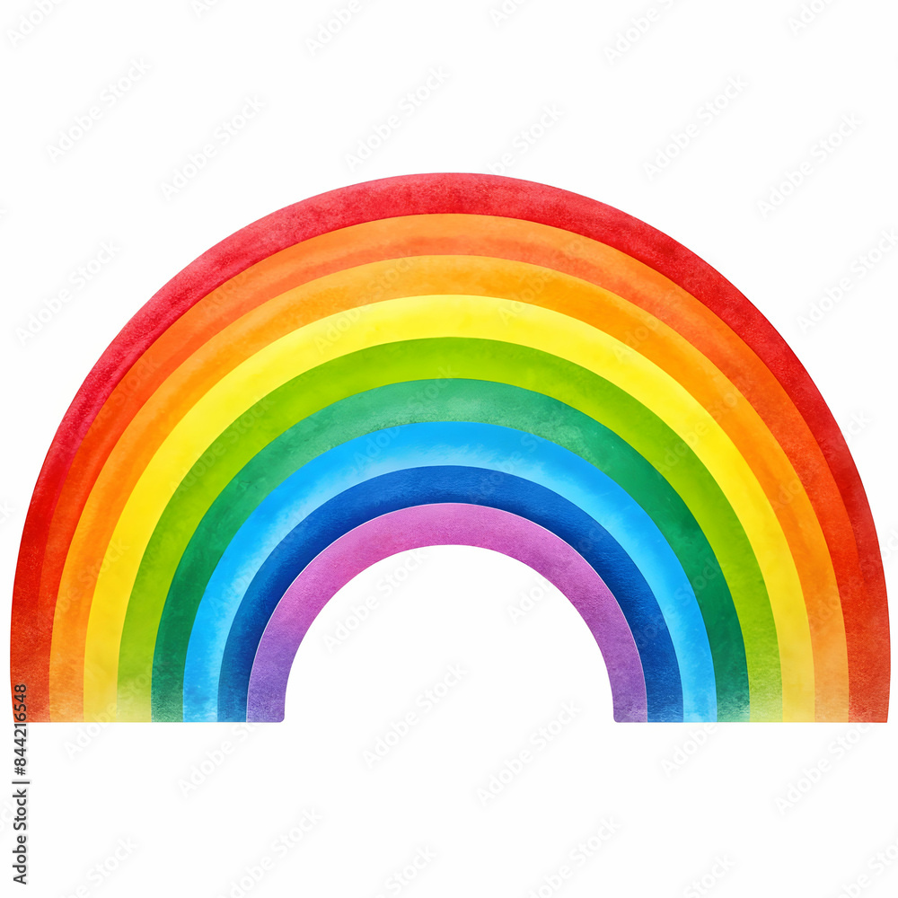 Fototapeta premium a rainbow coloured rainbow is coloured the rainbow