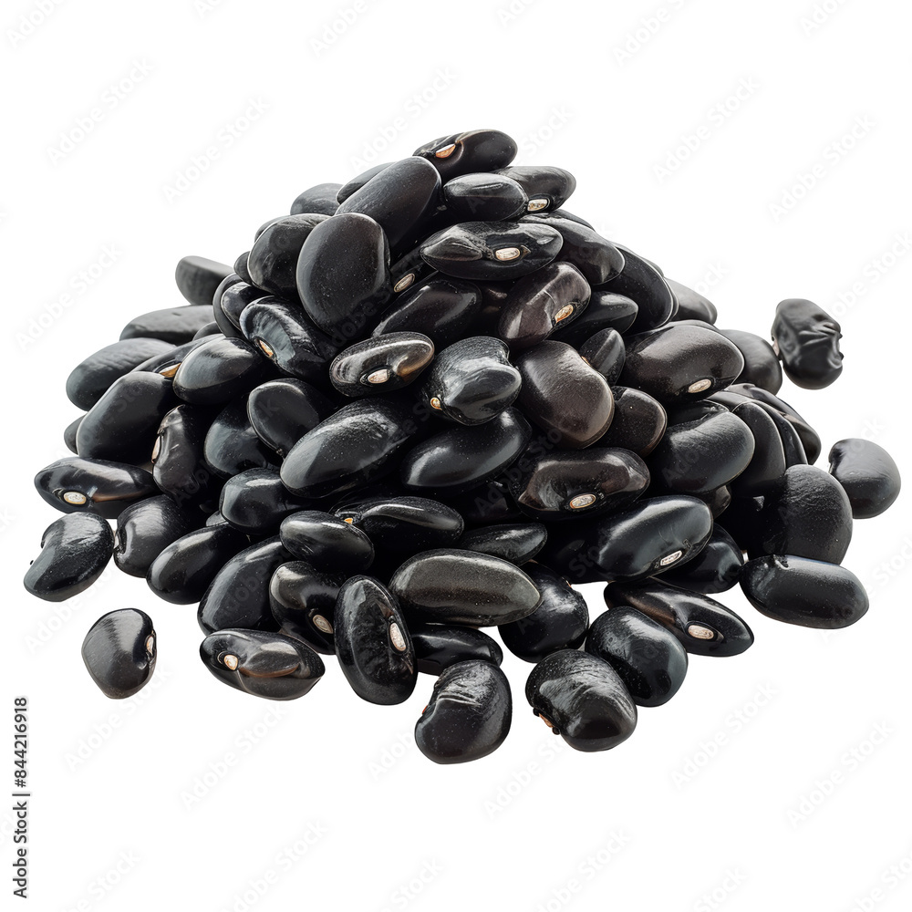 Black Beans Pile Texture Isolated on Transparent or White Background, PNG Black Beans Pile Texture Isolated on Transparent or White Background, PNG