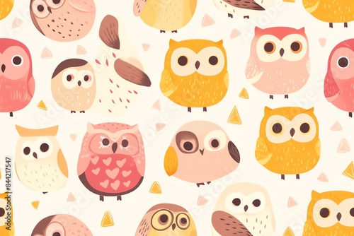Cute owl pattern