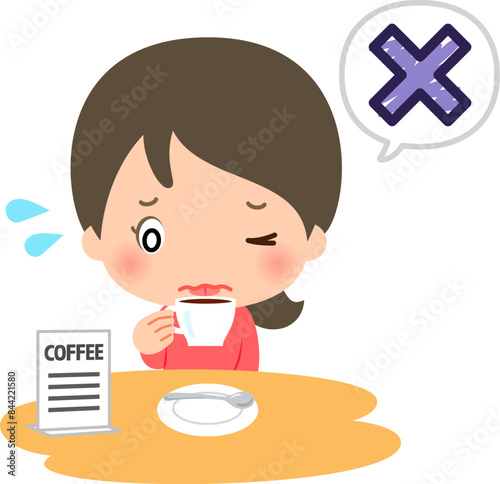 店のコーヒーが口に合わなかった女性
