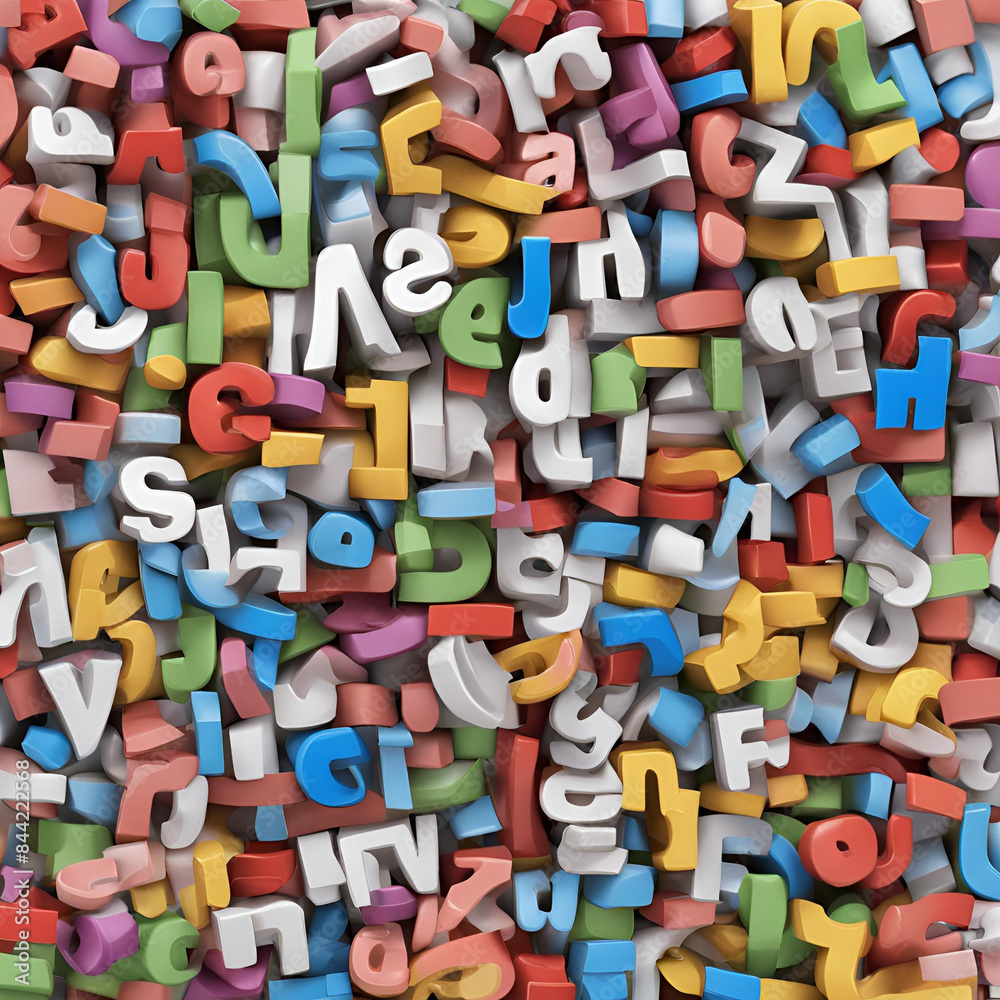 colorful letters