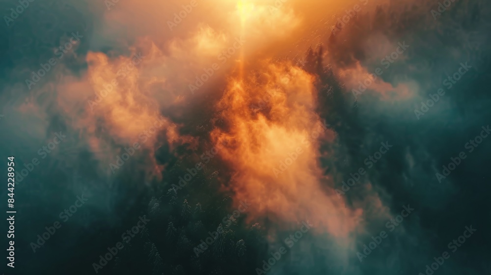Drone photography capturing the euphoric atmosphere from above Drone photography capturing the euphoric atmosphere from above