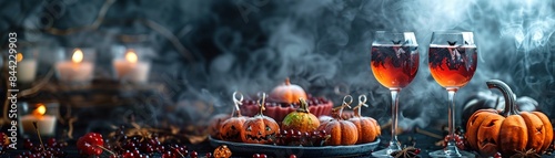 Monster and ghostthemed refreshments for a Halloween party, spooky celebration ideas 8K , high-resolution, ultra HD,up32K HD photo