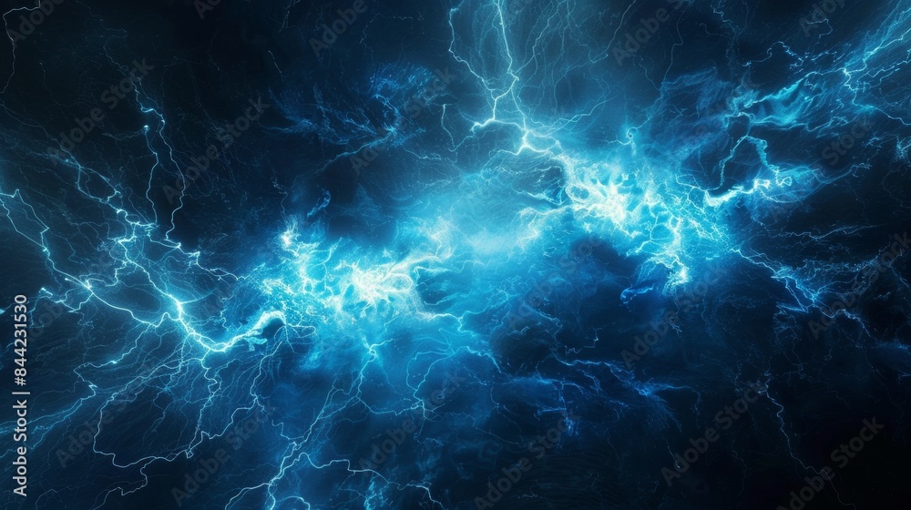 Abstract blue lightning background Abstract blue lightning background