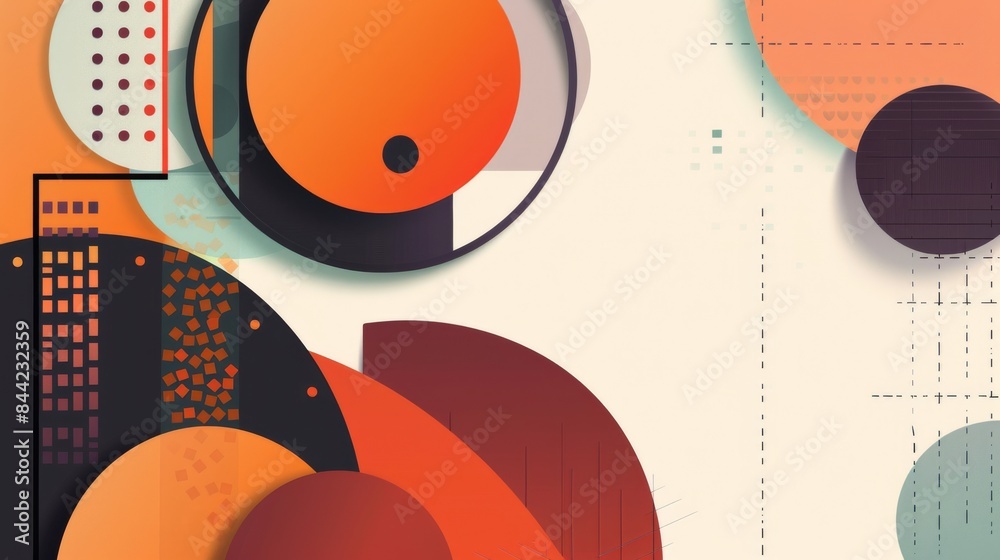 Obraz premium Modern background featuring sleek and abstract shapes.