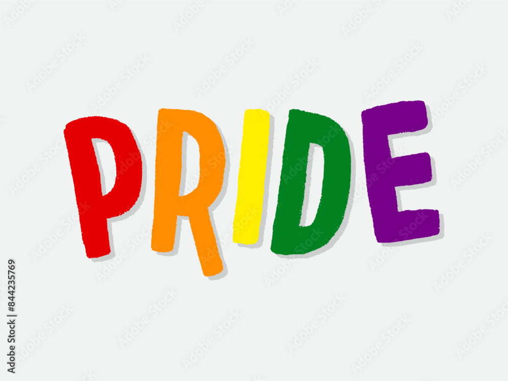 LGBT pride art on white background. template for poster, social network, banner, cards. word PRIDE for poster. LGBTQ love symbol background. Concept design. LGBT pride art on white background. template for poster, social network, banner, cards. word PRIDE for poster. LGBTQ love symbol background. Concept design.