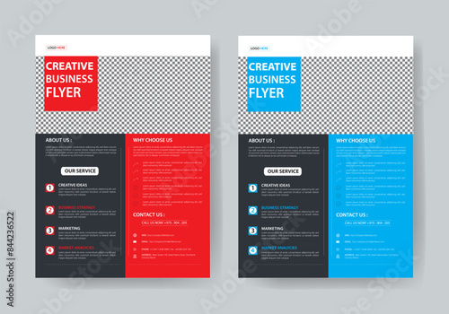 The Flyer Template is made in Adobe Illustrator format. This Template is best suitable for your Business. You can set images and change text, and color very quickly and easily.