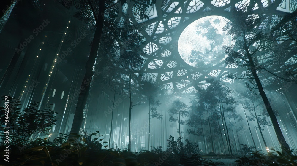 moon in the forest moon in the forest