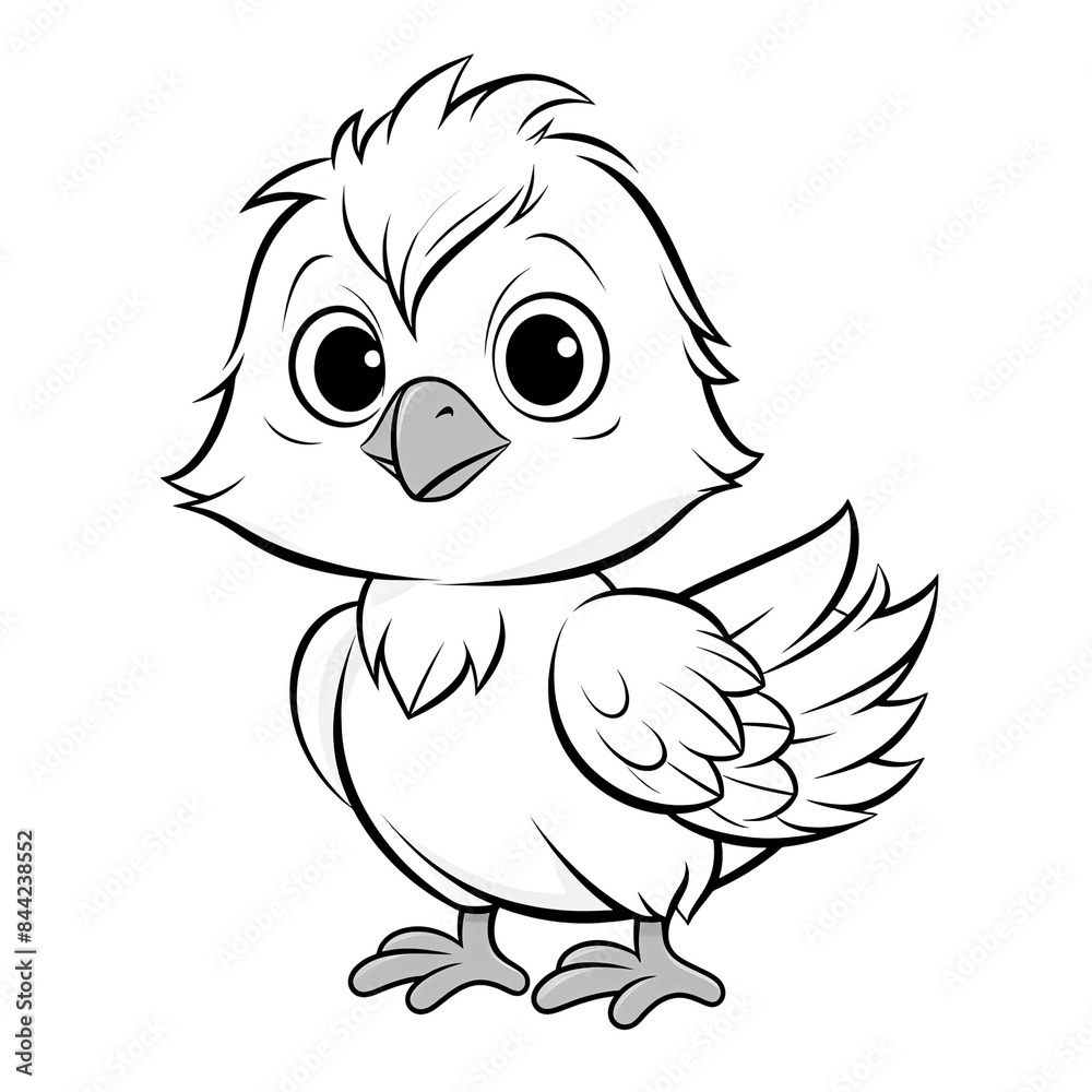 A vector design for shirt of cute baby Orpington Chicken, cartoon style A vector design for shirt of cute baby Orpington Chicken, cartoon style