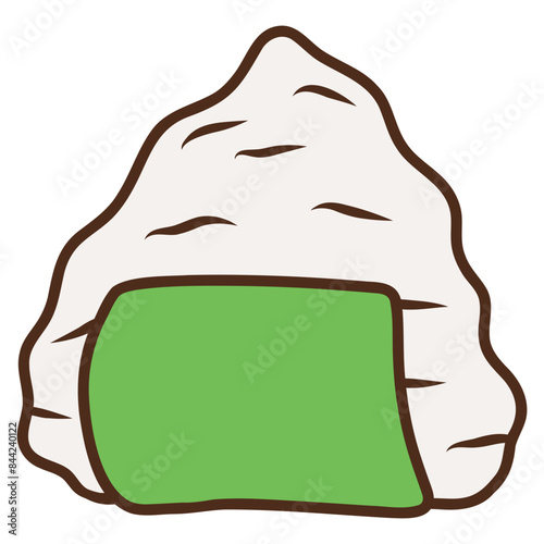 illustration of onigiri japanese food