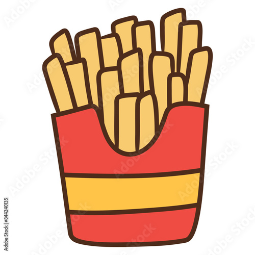 french fries illustration