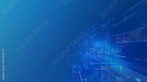 blue tech abstract background