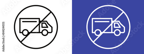 No Truck Entry Sign for Traffic Control and Restricted Access