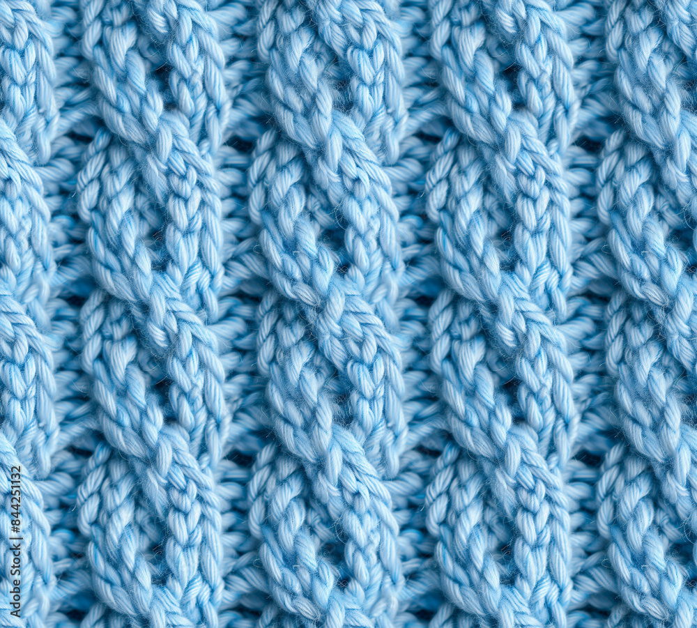 Light Blue Yarn Knitting Texture, Closeup, Seamless Pattern for Tiling Light Blue Yarn Knitting Texture, Closeup, Seamless Pattern for Tiling