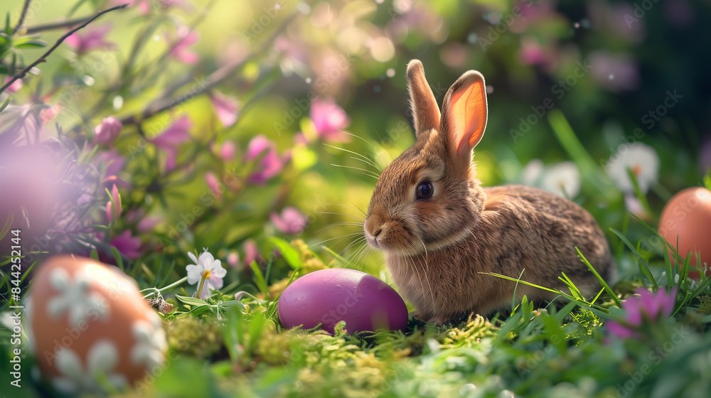 Easter bunny and easter eggs day Easter bunny and easter eggs day