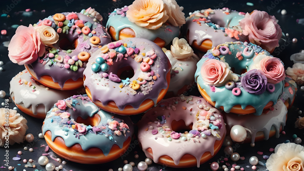 donuts with icing sugar