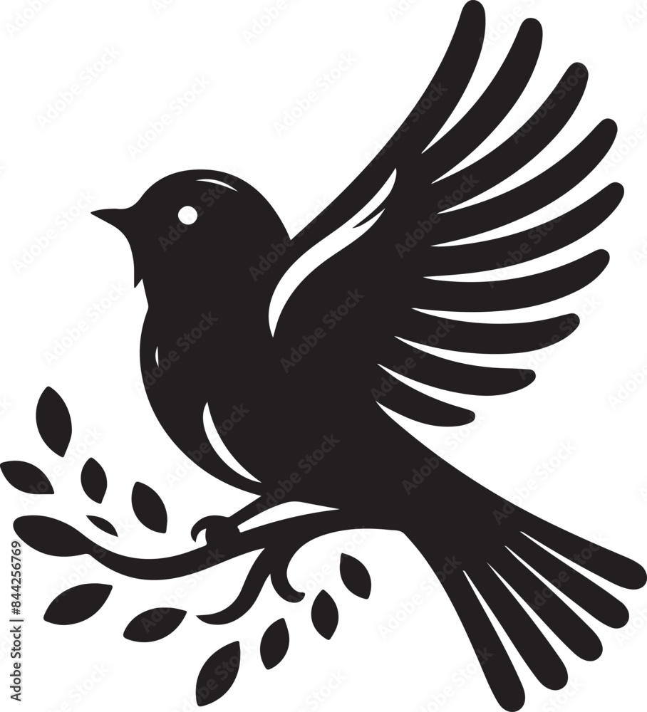 Obraz premium bird silhuette vector 2