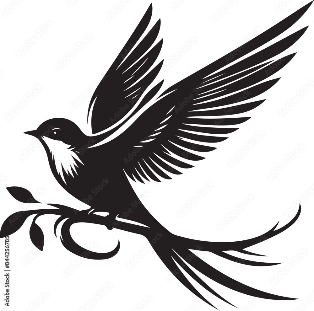 Obraz premium bird silhuette vector 2