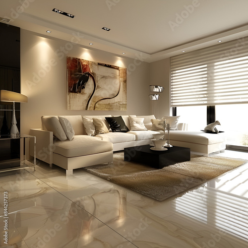 Modern living room interior design © heri kuswanto