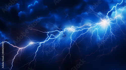 Wallpaper Mural Blue Lightning Background Torontodigital.ca