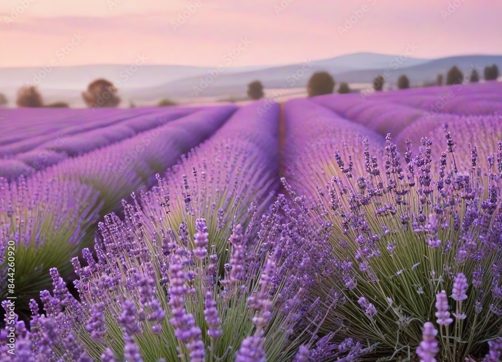 Obraz premium An image of a Lavender flowers field