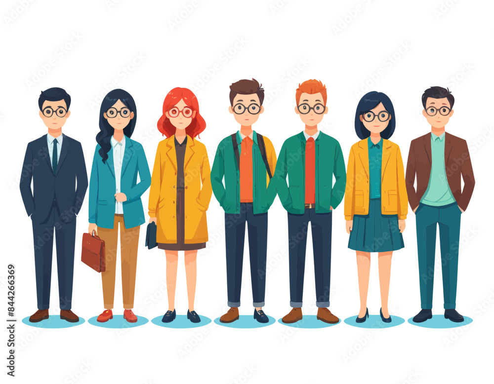 a group of people standing next to each other a group of people standing next to each other