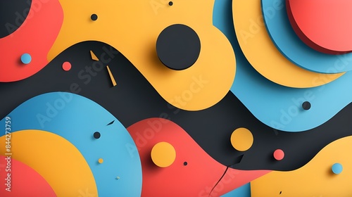 Wallpaper Mural background with circles Torontodigital.ca