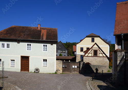 Historical Buildings in the Village Buchfahrt in the Ilm Valley, Thuringia photo