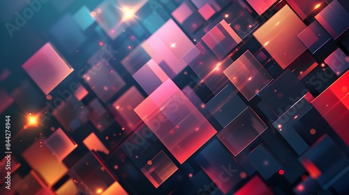 abstract background with squares
