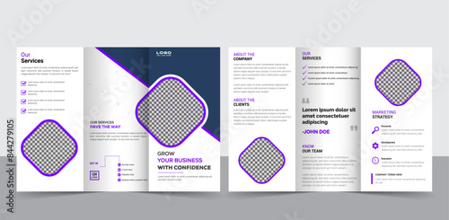 Elegant Company Profile Brochure Template Layout Design. Sleek 16-Page Corporate Brochure Design Template. Minimalist Business Brochure Template Design.