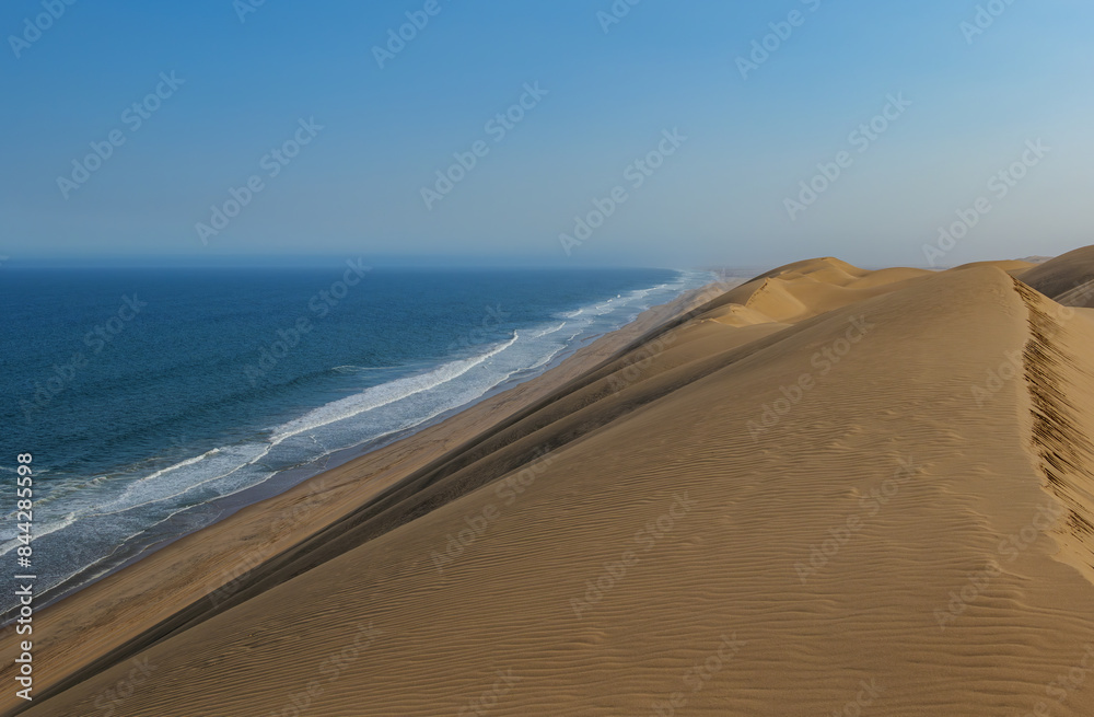 Sandwich harbour dunes, morning, sunrise landscape.. Walvis Bay Namibia Africa.
Sandwich harbour dunes, morning, sunrise landscape.. Walvis Bay Namibia Africa.
