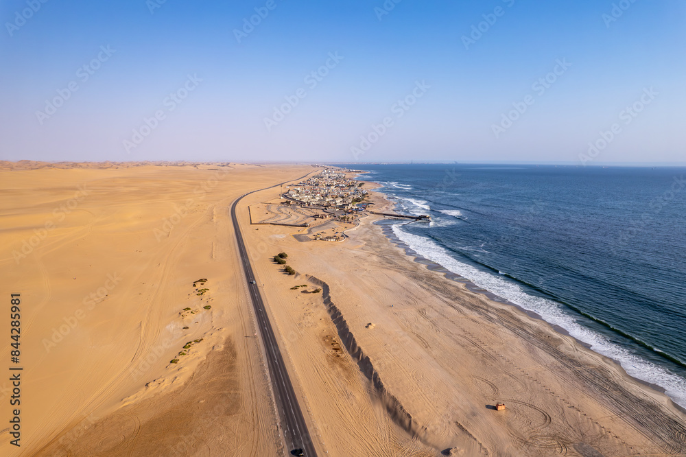 swakopmund in Namibia, drone photo swakopmund in Namibia, drone photo