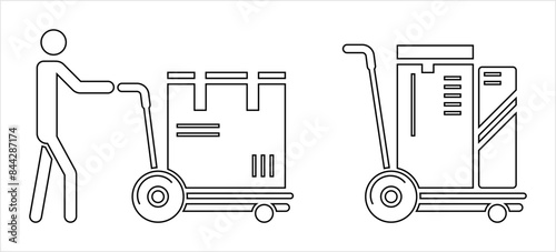 Hand Truck Icon M_2406002
