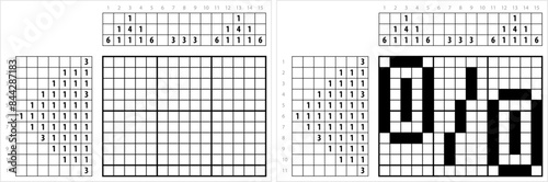 Percent Icon Nonogram Pixel Art M_2406001