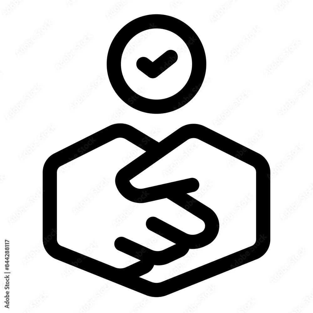 Trust Line Icon Trust Line Icon