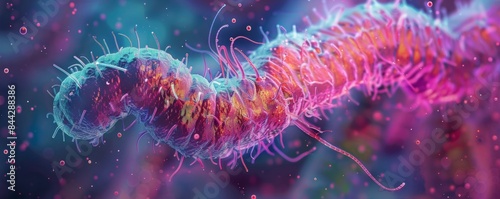 Microscopic images of nematode worms reveal the detailed structure of this common roundworm.