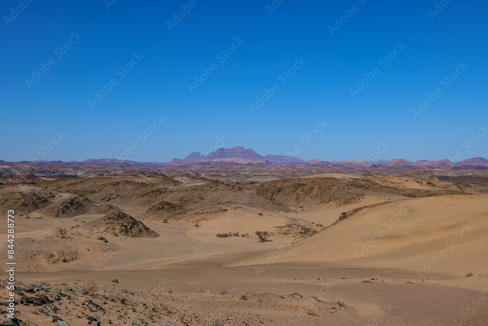 Wilderness and wild landscape of the Namib Desert in Namibia, Africa Wilderness and wild landscape of the Namib Desert in Namibia, Africa