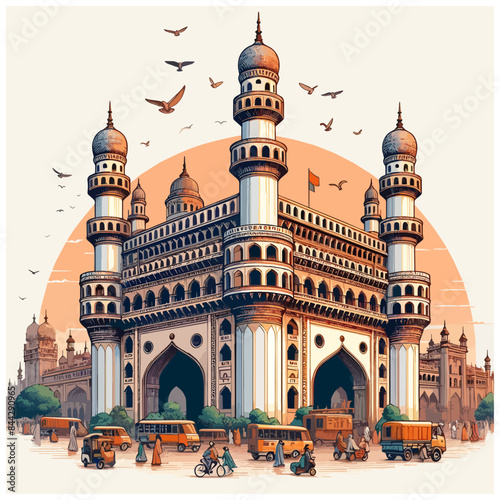 Charminar vector illustration 