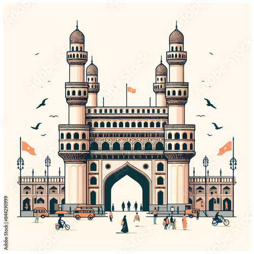 Charminar vector illustration 