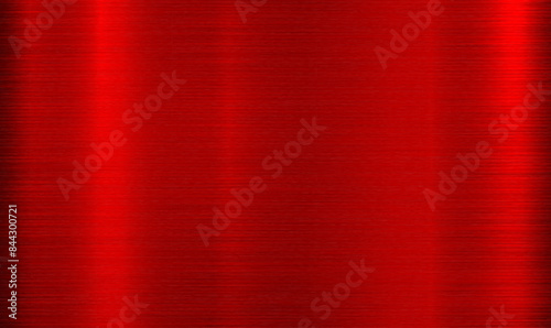 Red brushed metal technology background with polished, brushed texture, chrome, silver, steel, aluminum. Shiny lustrous metallic 3d background design wallpapers, website, prints, posters. Vector EPS10