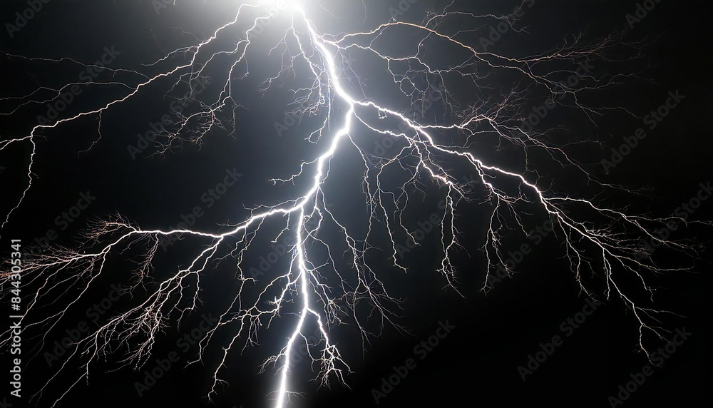A huge bolt of lightning flashed in the dark. Thunder. A huge bolt of lightning flashed in the dark. Thunder.